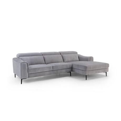 Rinconera Luke - Tela Microfibra - Chaise Derecho 6686-7 Gris