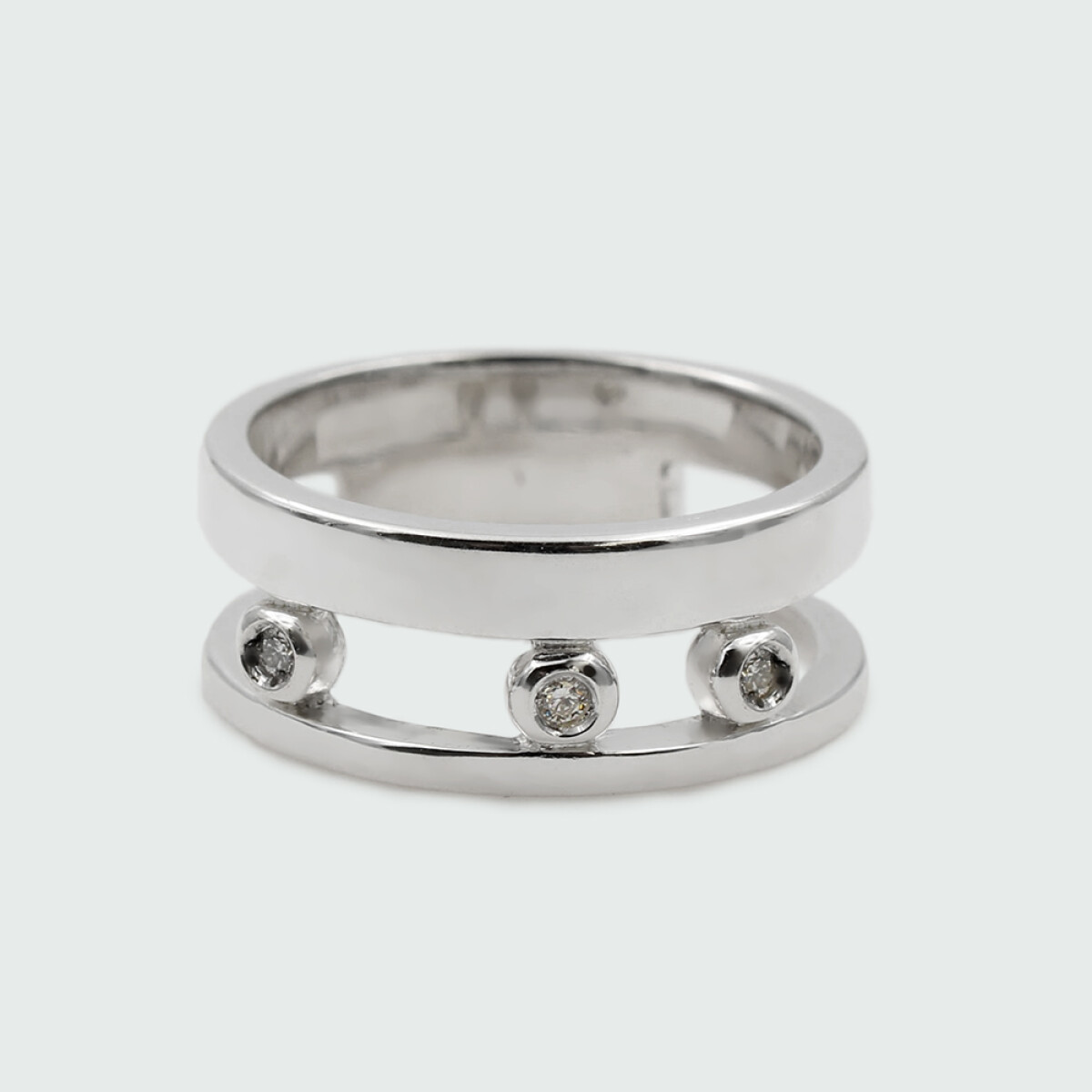 Anillo Jacinta de plata 925 y brillantes. 