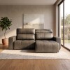 Sillón cama Madrid - 4 Cuerpos 100% Cuero Charcoal