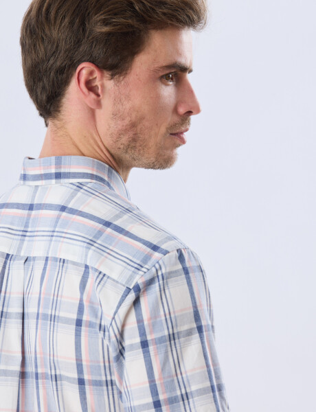 CAMISA CUADROS Blanco