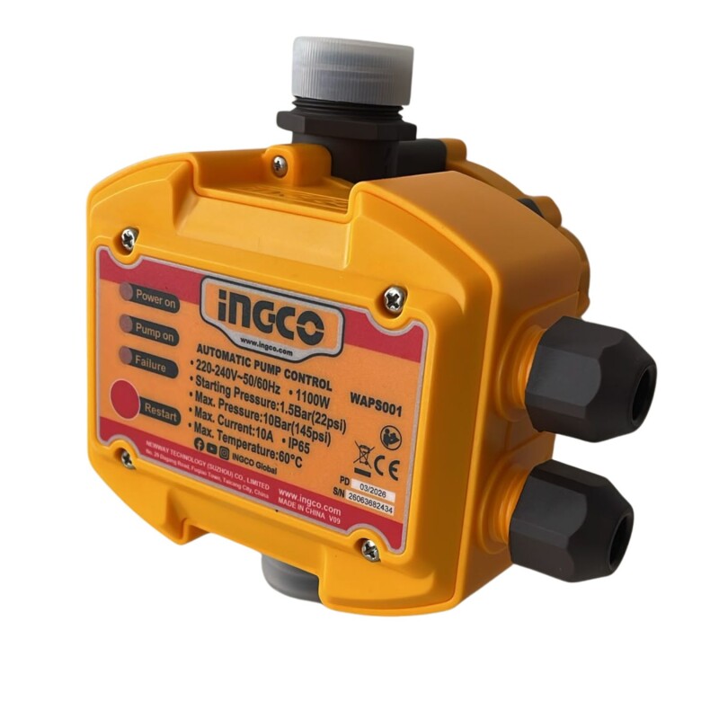 Press Control automático para bomba de agua Ingco 1" 10Bar Press Control automático para bomba de agua Ingco 1" 10Bar