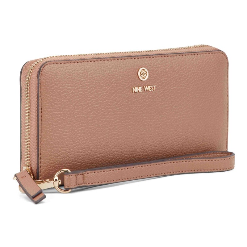 Small Leather Good Lockup 9 Slg Zip Arnd Wrst Wlt Clay