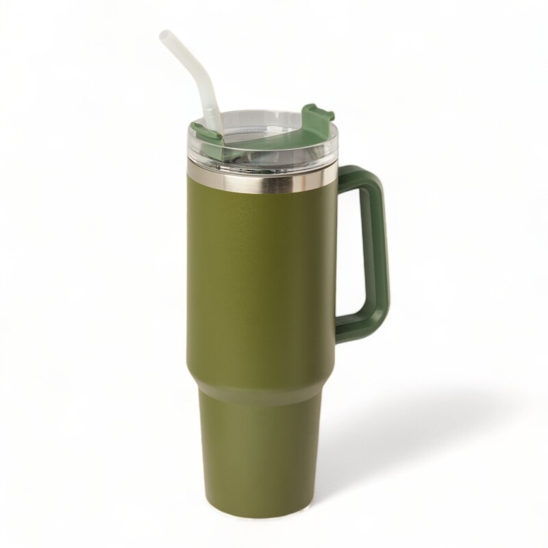 Jarra Vaso Terminico 1200ml Ac Inox y sorbete en Ac inox Verde