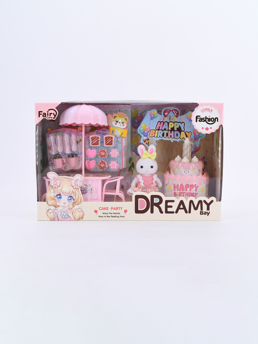 BAY DREAMY RABBIT CAKE PARTY - ROSADO 