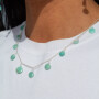 Collar Cadena Karvik Amazonita Plata 925 0