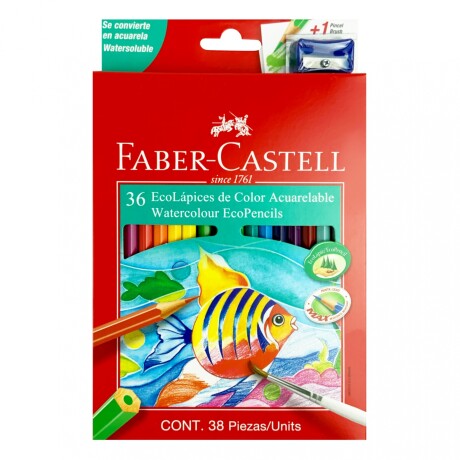 Lápices de Colores Acuarelables Faber-Castell x36 Lápices de Colores Acuarelables Faber-Castell x36