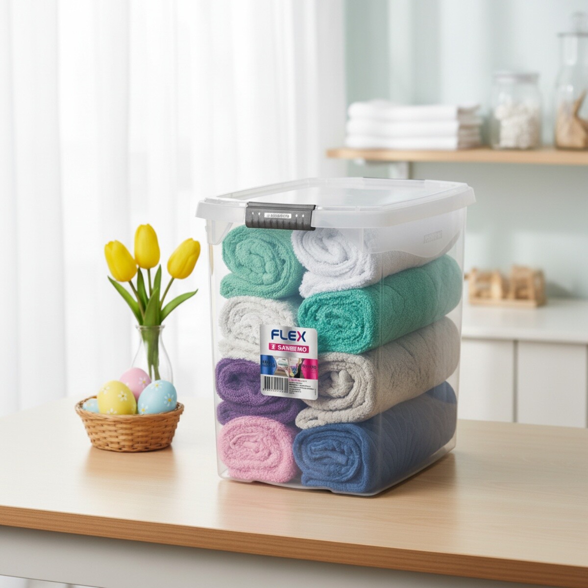 Caja organizadora 14 lts - TRANSPARENTE 