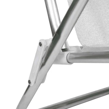 Reposera Silla Reclinable 8 Posiciones Aluminio Mor Sannet Blanco