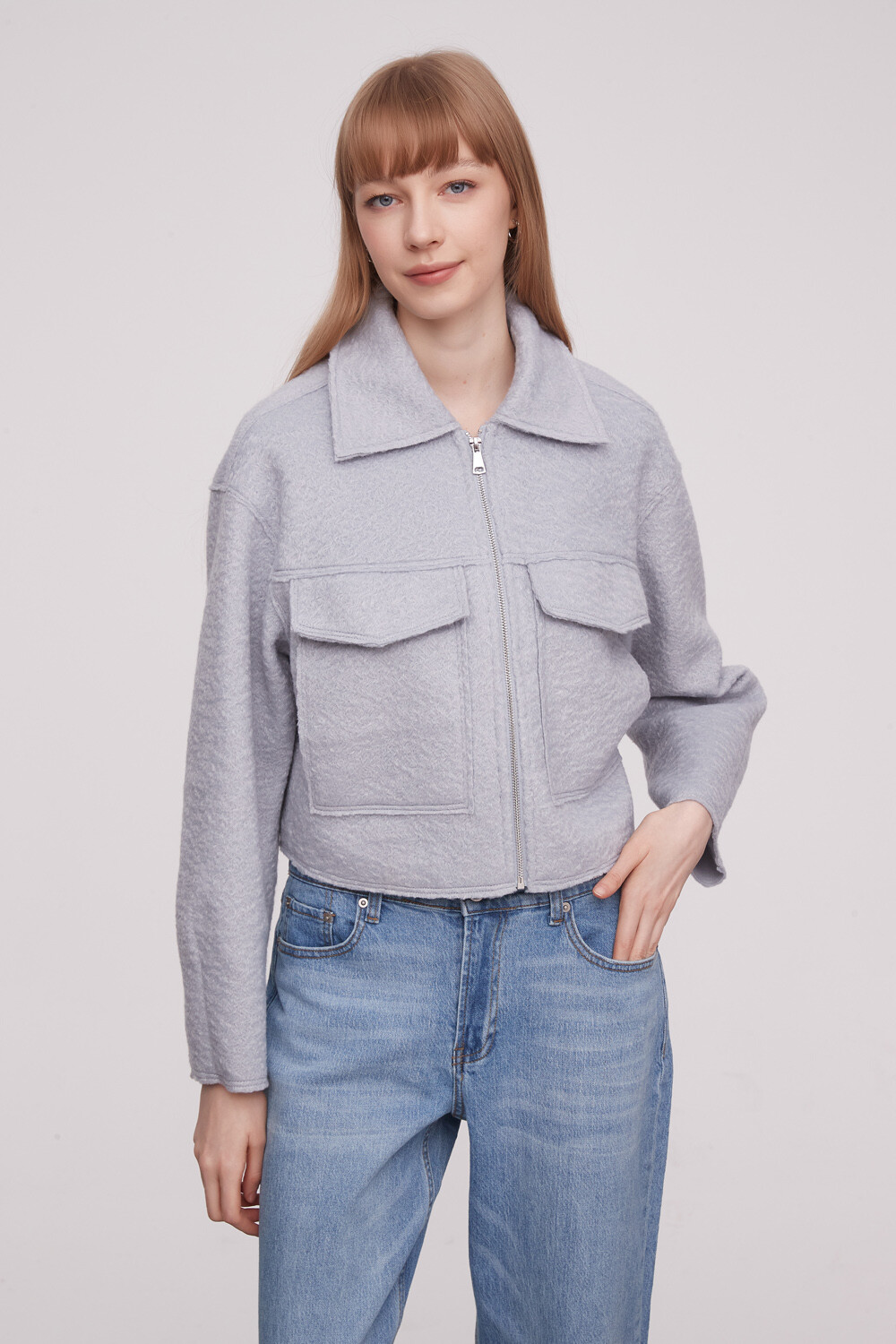 Campera Sofius Gris Claro