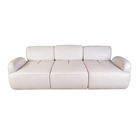 SOFA 4 CUERPOS CUERO-100-NATURAL NATURAL-BEIGE IRON MARFIL
