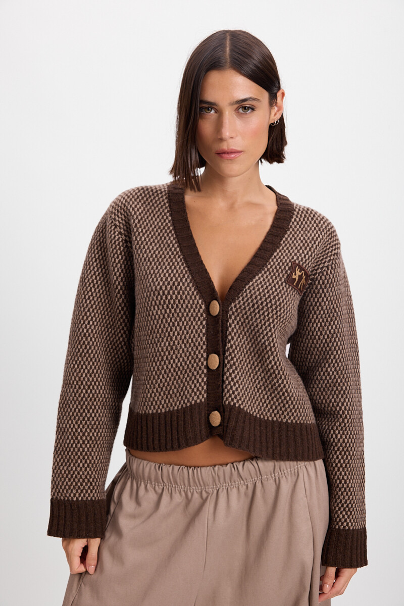 Cardigan Libre Marron/Vison