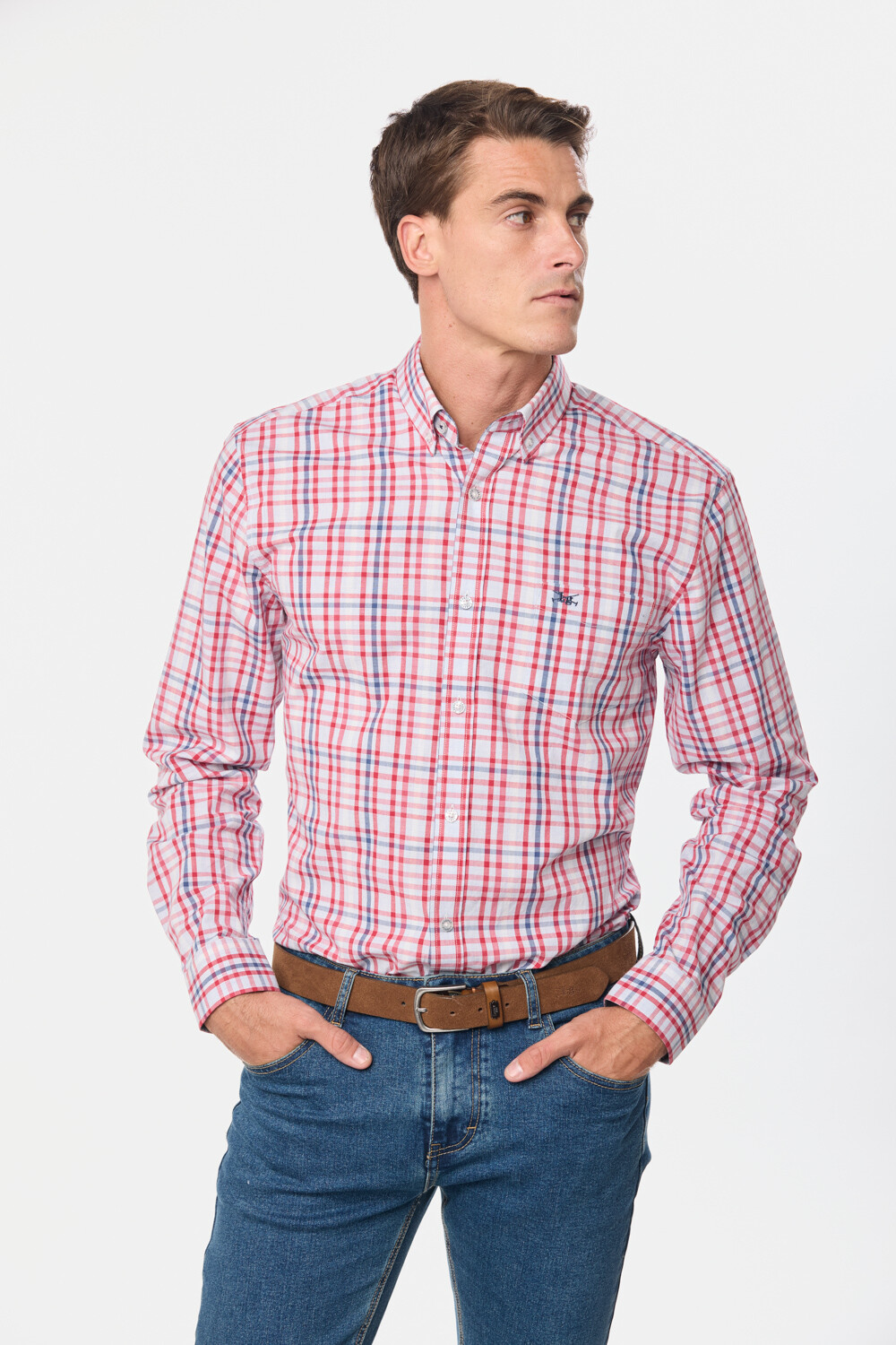 CAMISA CUADROS Rojo