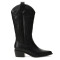 Botas de Mujer Miss Carol EDNA tejana con diseño en la caña Negro