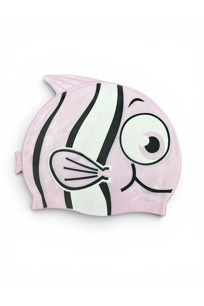GORRA DE PISCINA DISEÑO PEZ Rosa
