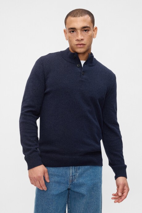 Buzo Botones Hombre Deep Sailor Blue