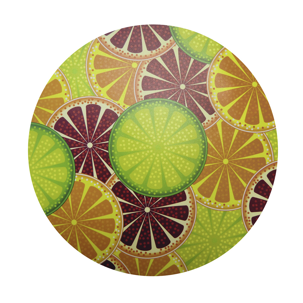 Individual Redondo Varios Diseños 30 cm - Naranjas 