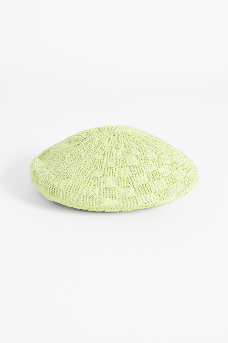 Boina knit textured verde
