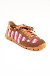 Zapatillas Retro Rayas Rosa