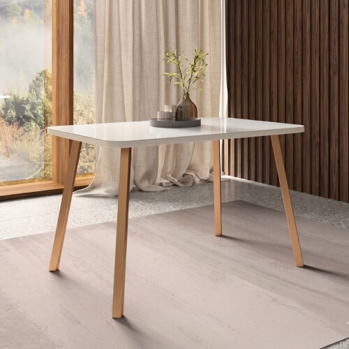 Mesa de comedor Rectangular Vidrio Hielo - Ariel Mesa de comedor Rectangular Vidrio Hielo - Ariel