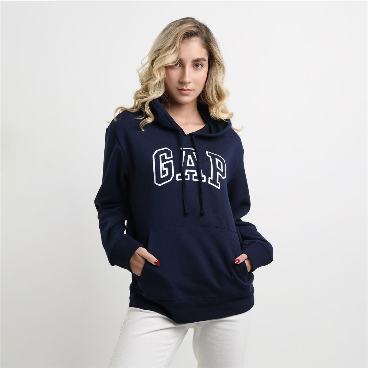 Canguro Logo Gap Mujer - Navy Uniform 