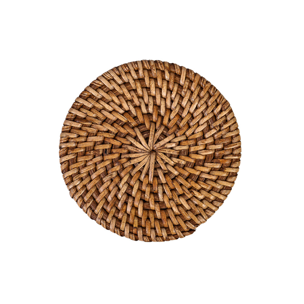 SET 4 POSAVASOS RATTAN MARRON CRRT 1405