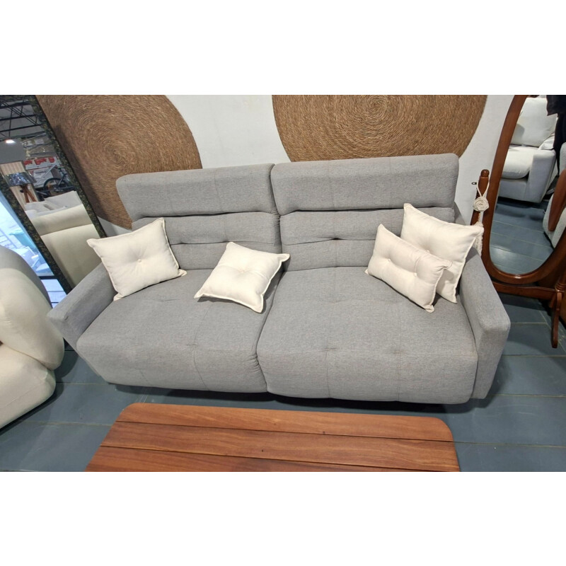 Sofá Hero Gris DK Respaldo reclinable Sofá Hero Gris DK Respaldo reclinable