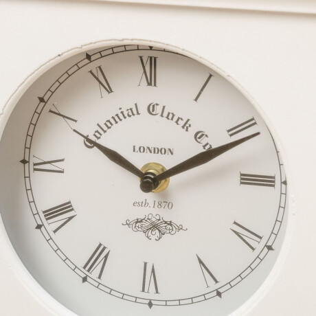 RELOJ DE MESA METAL BLANCO 5231600