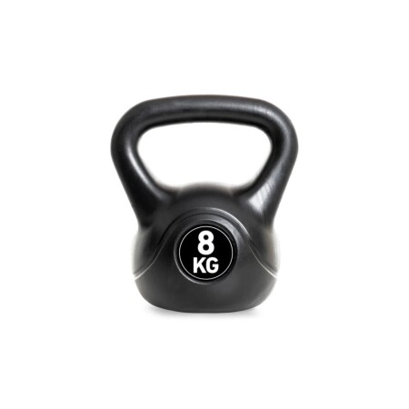 PESA RUSA RECUBIERTA PVC 8KG NEGRO