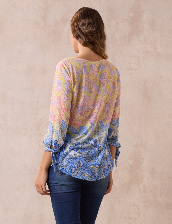 Blusa Printed MULTI/AMARILLO