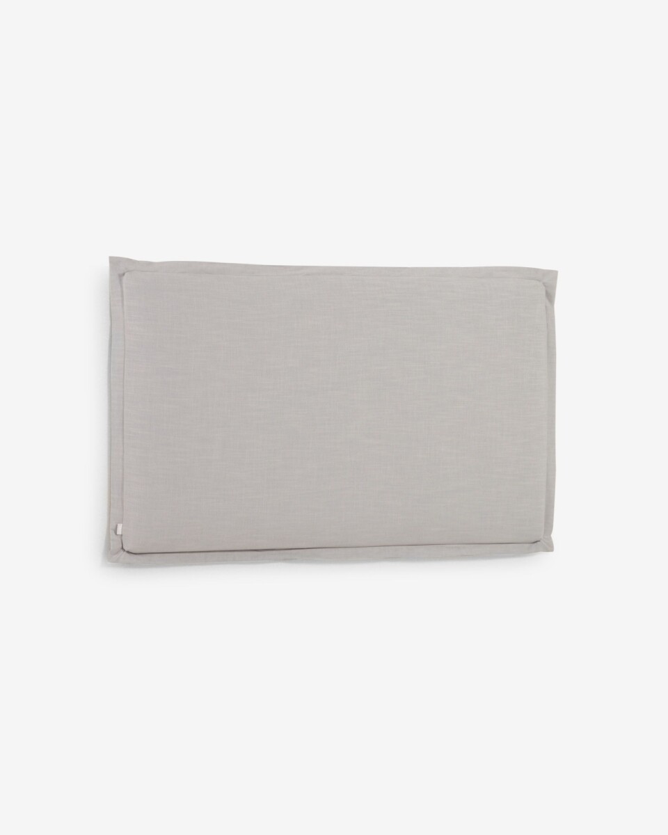 Cabecero desenfundable Tanit de lino - gris para cama de 180 cm 