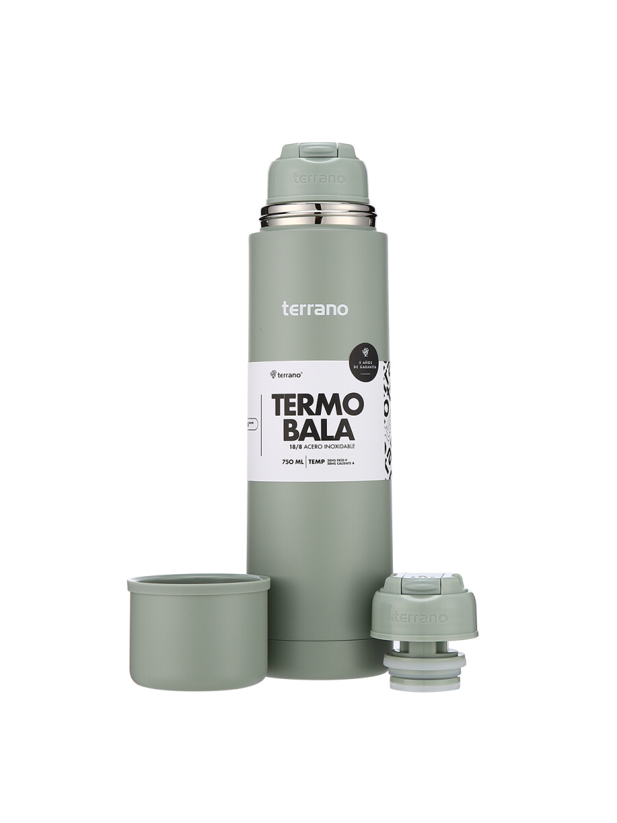 Termo Bala 750ML Metalizado - Oliva 