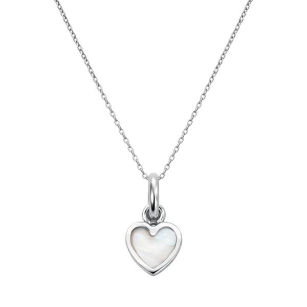 Dije corazón - Plata 925 - nacar - CP4735 conpiedra