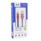 Cable Para iPhone Miccell 3a 1.2m Rojo Cable Para iPhone Miccell 3a 1.2m Rojo