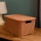 Caja simil ratán 7 lts MARRON