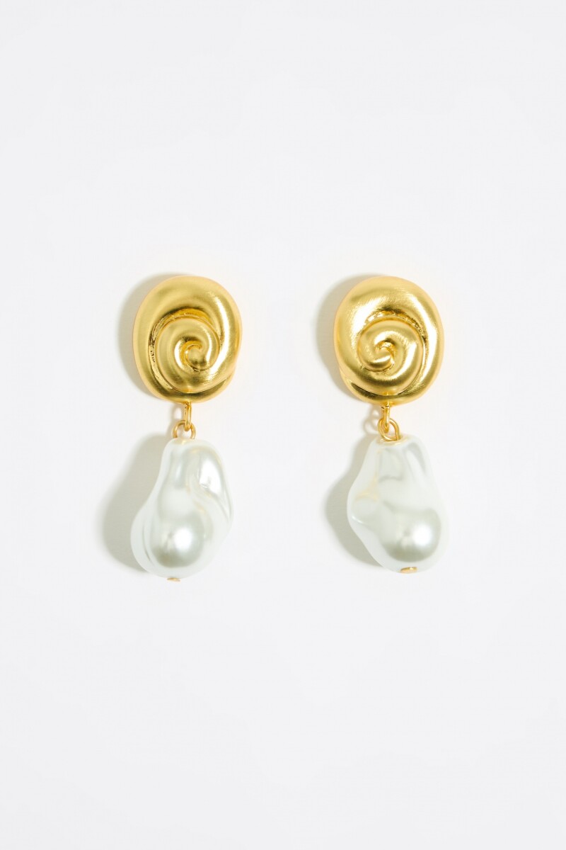 PENDIENTES PERLA Blanco