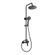 Griferia BARRAl DE DUCHA EN NEGRO MATE - DE AC INOX NEGRO