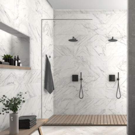 Porcelanato Marmol Gris Mate Liso 60X60Cm Piso Pared GAMAS DE GRIS