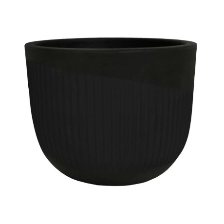 MACETA SPELLO RISCHIO 15X15CM NEGRA