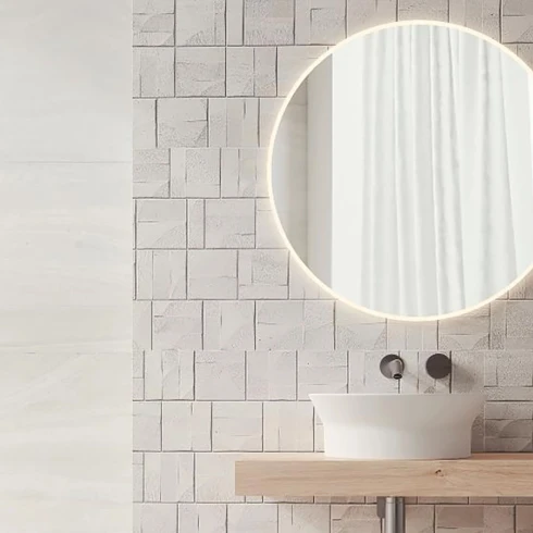 Porcelanato Piedra Hueso Mate 59X59Cm Piso Pared GAMAS DE GRIS