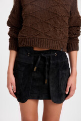 Mini Leather Capas Negro