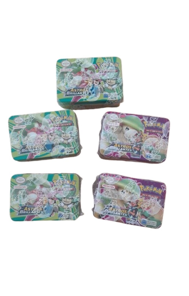 Pokemon Juego Cambio de Cartas-Cajas metal 
