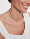 Collares Cortos Metal Collar De Eslabones Mix And Match - Plateado