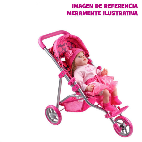 Coche Muñecas Bebote Juguete Cochecito Bebé Plegable Floreado