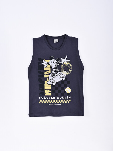 MUSCULOSA SKATE MICKEY GRIS OSCURO