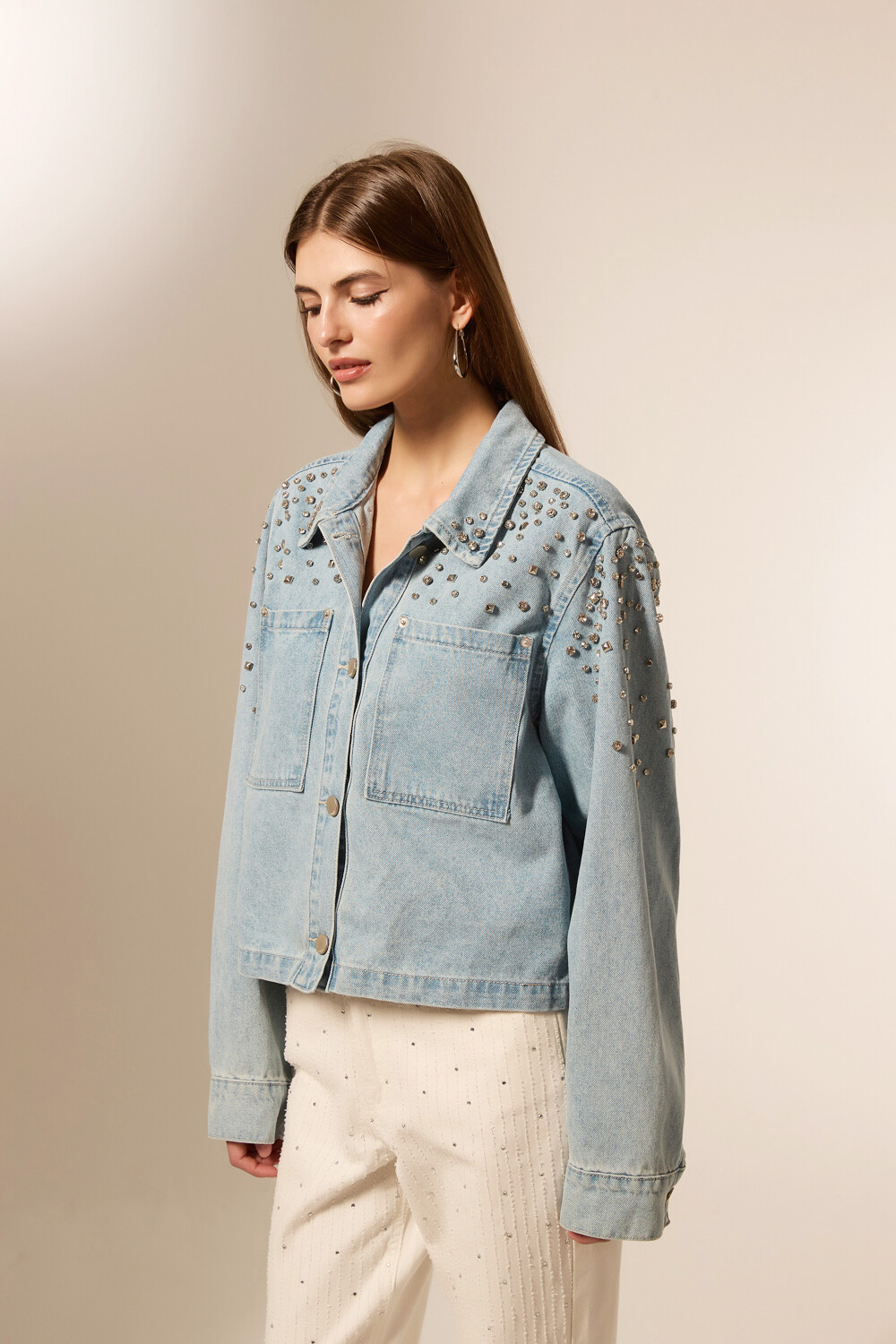 Campera Kuri Celeste