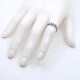 Anillo en oro 18k blanco y brillantes Anillo en oro 18k blanco y brillantes