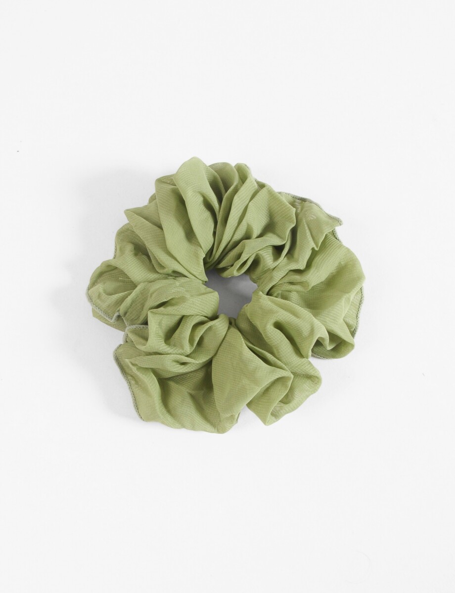Set gomitas srunchies oversize - verde 