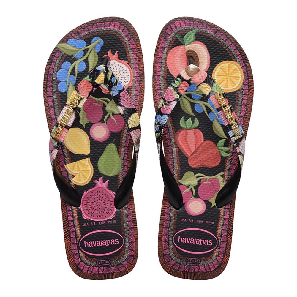 Sandalias Havaianas Trop Vibes Ii FC Mujer Negro