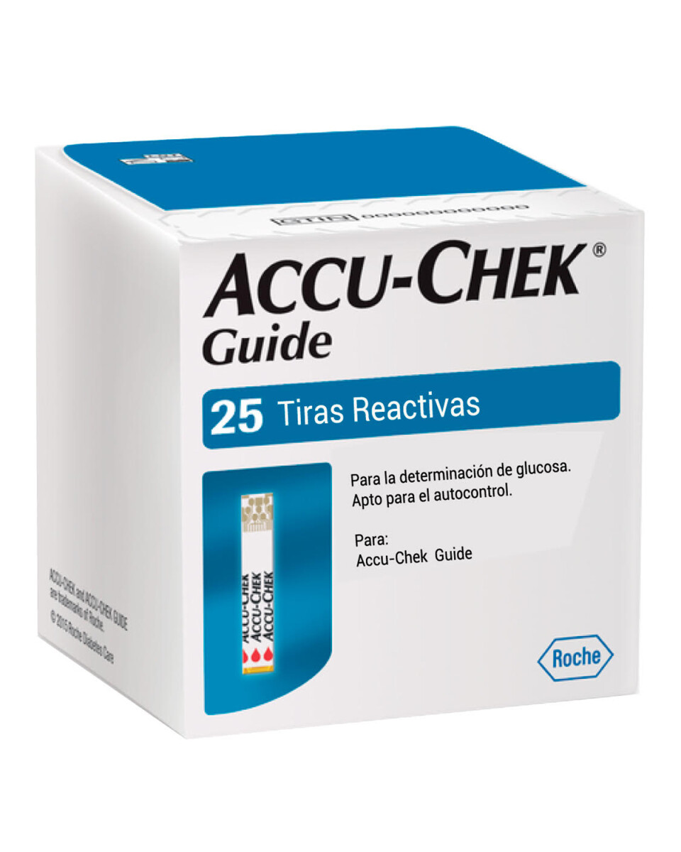 Tiras reactivas Accu-Chek Guide Test Strip caja x25 Roche 