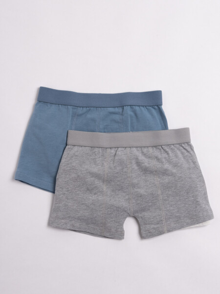 Boxer pack x2 Gris Melange